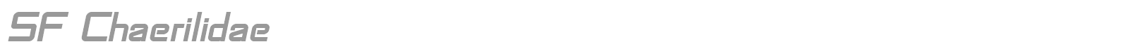 SF Chaerilidae font preview